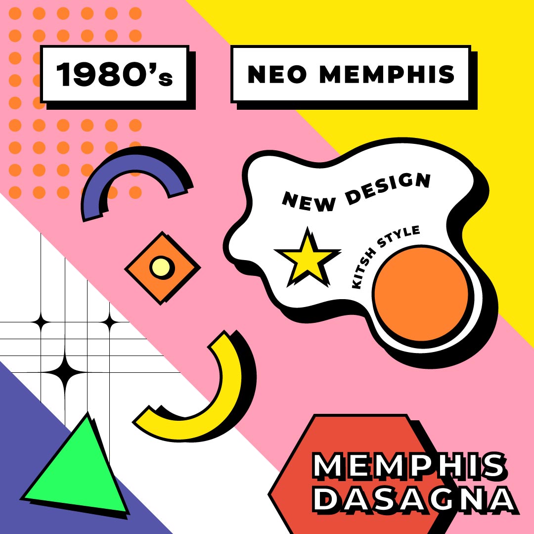 Neo Memphis Design -QL Studio - Tendances Web Design & Graphisme